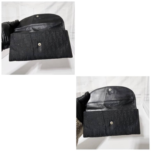 Authentic Dior Oblique Monogram Canvas Continental Wallet - Picture 4 of 13